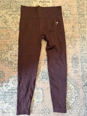 Women Gymshark Maroon Leggings size 6